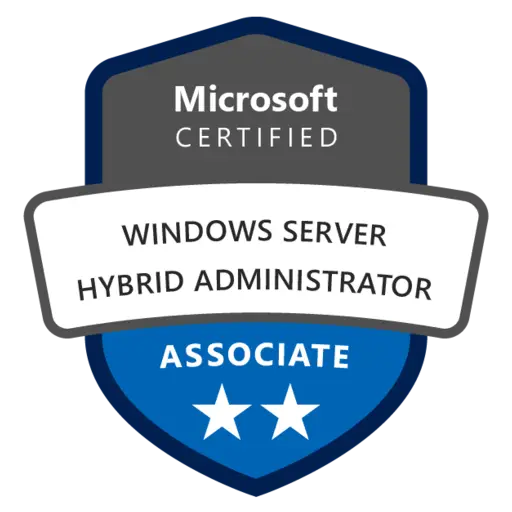 Microsoft Certified: Windows Server Hybrid Administrator Associate